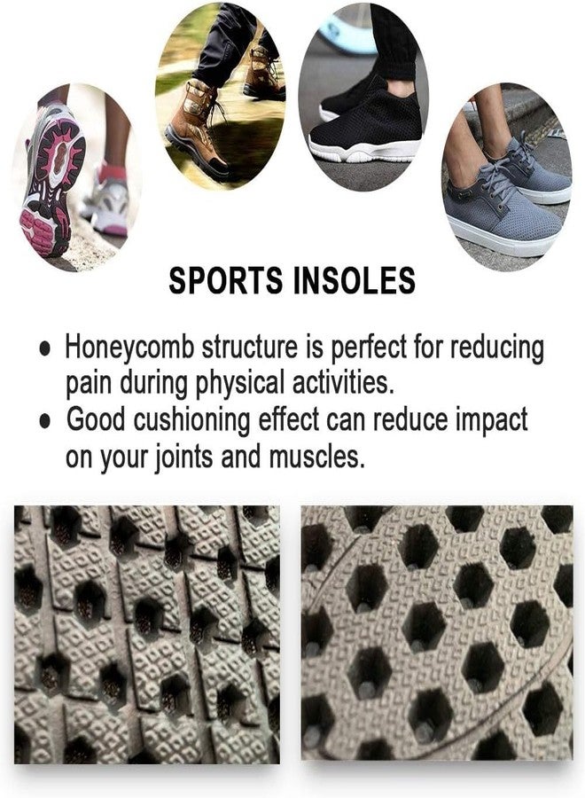 Ailaka Elastic Shock Absorbing Height Increasing Sports Shoe Insoles, Soft Breathable Honeycomb Orthotic Replacement Inserts for Men & Women - Image 5